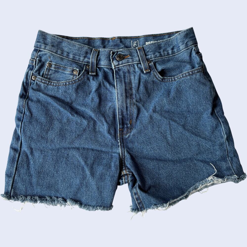 George 29 Denim Shorts Medium Blue Wash Five Pocket Casual